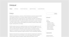 Desktop Screenshot of erekcja.pl